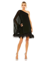 Short One Shoulder Cocktail Dress One Shoulder & Short Fit Mac Duggal 11623