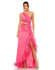 Prom Long One Shoulder Formal Gown One Shoulder Detail Mac Duggal 11689