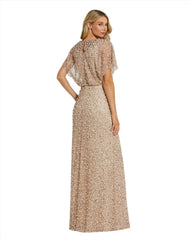 Long Formal Beaded Mother of the Bride Dress Beaded MOB Formal Mac Duggal 14523