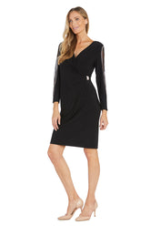 Short Long Sleeve Dress Mother of the Bride R&M Richards 1461