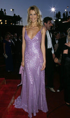 Sparkly Mermaid V Neck Sequin Lilac Long Prom Dresses Senior Graduation Dance Evening Outfits N043