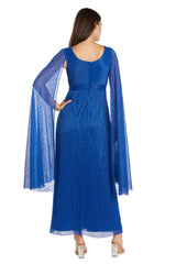 Metallic Long Dress Formal R&M Richards 1825A