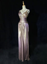 Vintage Prom Dresses Inspo A line Spaghetti Strap Lilac With Ruffled For Women Formal Dress N3243