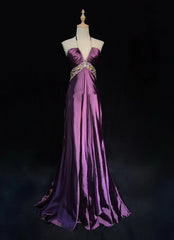 Vintage Prom Dresses 90s Mermaid Halter Grape Backless With Beading Long Semi Formal Evening Dress N3667