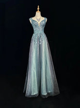 Vintage Prom Dresses Inspo A Line Sweetheart Blue Tulle 90s With Lace Beading For Women Formal Gowns N3312