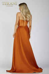 Terani Couture 2111P4020 Long Strapless Prom Dress
