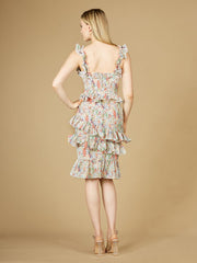 Lara Dresses 29272 Sleeveless Print Midi Dress
