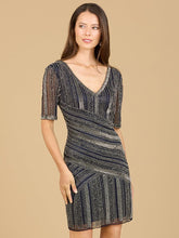 Lara Dresses 29357 Beaded Short Sleeve Cocktail Dress