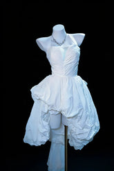 Pretty Prom Dresses Ball Gown Halter White Taffeta Short Mini Hoco Formal Dress N3042