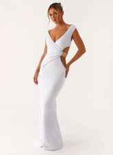 Romane Maxi Dress - Pale Blue