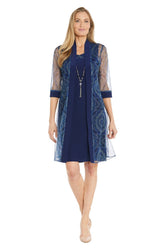 Short Sequin Jacket Dress Mother of the Bride R&M Richards 3151