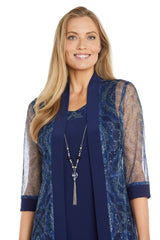Short Sequin Jacket Dress Mother of the Bride R&M Richards 3151