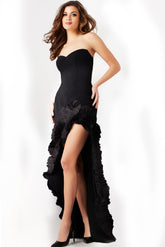 Jovani 37335 A Line High Low Mermaid Formal Evening Dress
