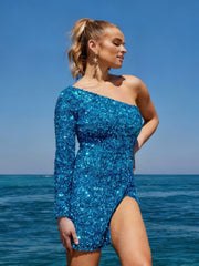 Primavera Couture 3860 Short One Shoulder Homecoming Dress