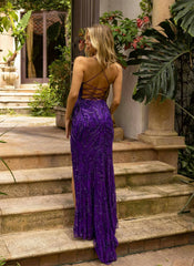Primavera Couture 3936 Long Fitted Prom Sequined Dress