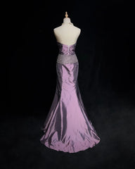 Dreamy 90s Prom Dresses Mermaid Sweetheart Grape With Beading Formal Evening Outfits N3833