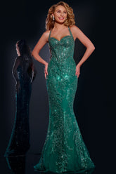 Jovani 40470 Sequin Fitted Long Formal Evening Prom Dress