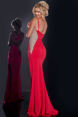 Jovani 42002 Beaded Long Formal Fitted Evening Prom Dress