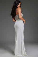 Jovani 42637 Beaded Long Formal Fitted Prom Dress