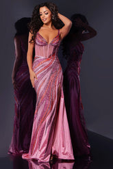 Jovani 44577 Long Intricate Beaded Formal Prom Dress