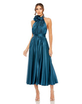 Pleated Formal Prom Dress Midi Mac Duggal 49674