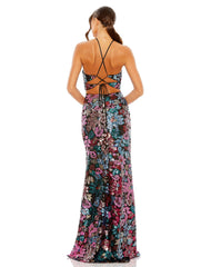 Long Halter Formal Prom Dress Halter Neckline Mac Duggal 49695