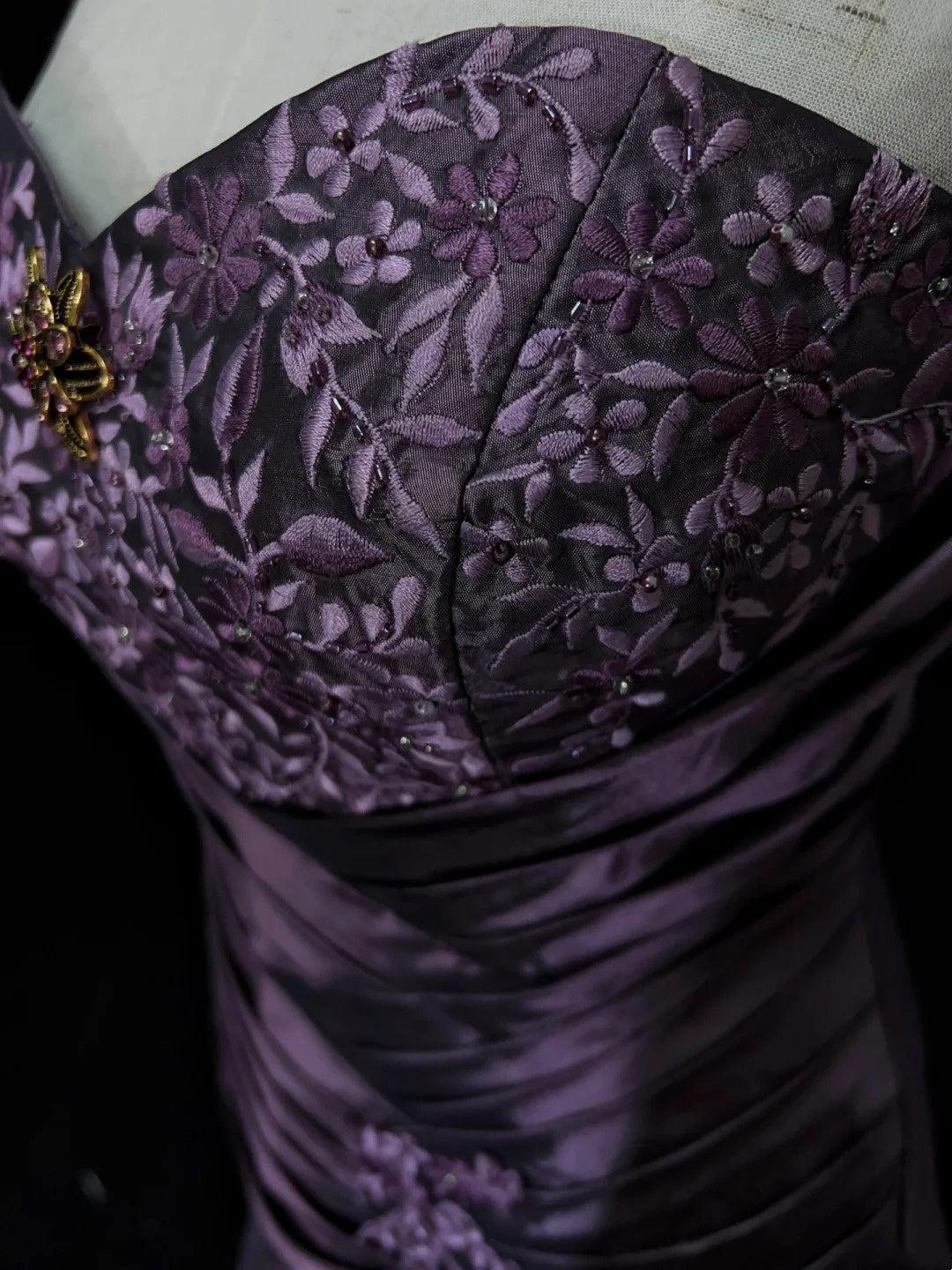 Vintage Prom Dresses Ball Gown Sweetheart Purple Taffeta 80s With Lace Long Formal Evening Outfits N3892