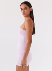 Ashton Strapless Knit Mini Dress - Pink