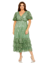 Formal Beaded Plus Size Tea Length Dress Beaded Tea Length Plus Size Mac Duggal 5785