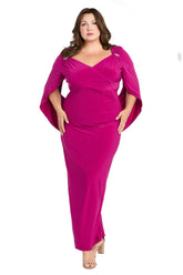 Long Plus Size Dress Formal R&M Richards 5899W