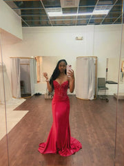 Modest Mermaid Sweetheart Hot Pink With Beaded Long Formal Prom Evening Dress Dinner Outfits Party Gowns For Black Girls AB2088