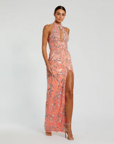 Long Fitted Slit Beaded Prom Formal Dress Fitted Slit Beaded Prom Mac Duggal 6030