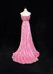 Vintage Prom Dresses Spaghetti Strap Mermaid Pink With Gold Lace Long Formal Evening Outfits N3862