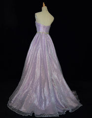 Princess Prom Dresses Inspo Ball Gown Strapless Lilac Sequined Long With Beading Formal Gowns N3393