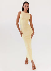 Holly Knit Maxi Dress - Yellow