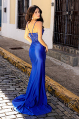 Nox Anabel A1374 Prom Fitted Long Prom Dress Black