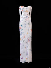 Floral Prom Dress Aesthetic Sheath Strapless With Pleated Style Impress White Long Prom Dresses Party Formal Gowns SA003