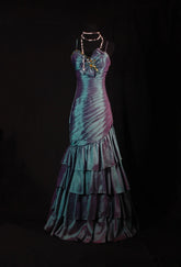 Vintage Prom Dresses Aesthetic Mermaid Spaghetti Straps Semi Formal With Beads Inspo Impress Long Party Formal Gown For Teenagers High Schools AS154