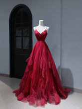 Modest Prom Dresses Aesthetic A Line Spaghetti Straps Burgundy Tulle Inspiration Impress With Pleated Long Party Formal Gown For Teenagers High Schools AS403