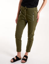 Zip Drawstring Trousers