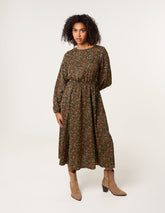 Animal Print Midi Dress