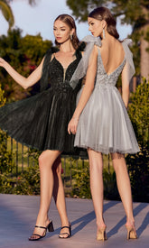 Ladivine Short Party Dress CD0174