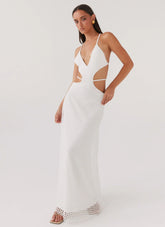 Enchanted Melodies Maxi Dress - White