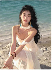 Simple Prom Dresses A line Sweetheart Chiffon With Ribbon Evening Gown Formal Long Formal Dress N3995