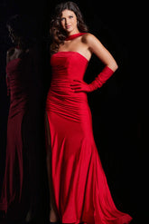Jovani 23985 Long Mermaid Fit Formal Slit Prom Dress