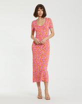 Floral Long Knitted Maxi Dress Floral Knitted Maxi Mac Duggal K10045