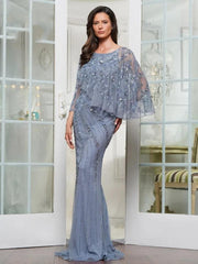 Marsoni MV1343 Beaded Long Formal Mother of the Bride Dress