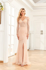 High Couture NR2265 Prom Long Sleeve Formal Evening Gown