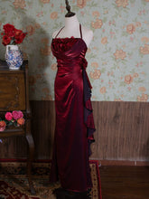 Vintage 90s A Line Halter Floral Neck Long Prom Dresses Inspiration Party Retro Evening Dress 21st Birthday Outfits AB2375