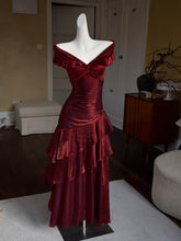 Vintage 1960s Mermaid Off The Shoulder Burgundy Prom Dresses Inspiration Long Party Retro Evening Dress 20th Birthday Outfits AB2355